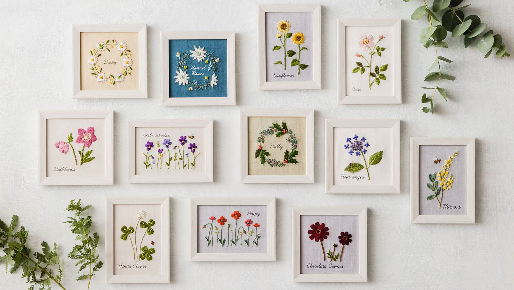 青木和子12か月の植物手帖】刺繍キット『デイジー』No.542003 - 手芸の