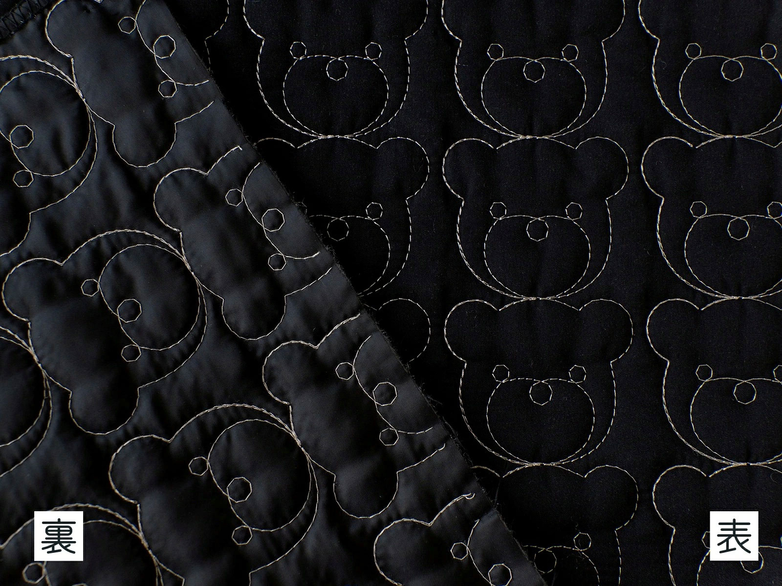 18％OFF】くま柄 キルティング 生地『くまフェイス』 - 手芸の丸十