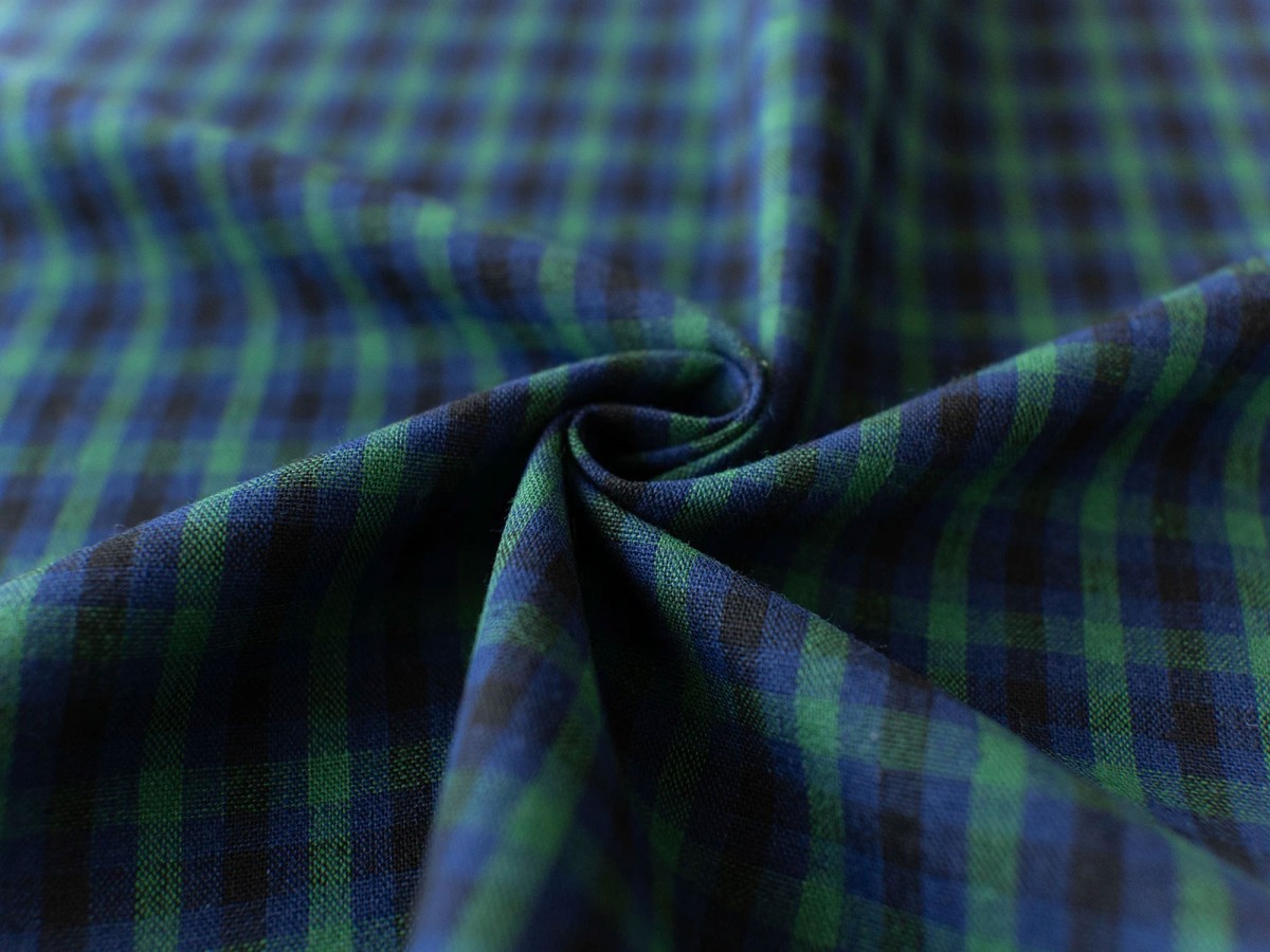 ファミリア風 チェック生地『Dyed check fabric』 - 手芸の丸十