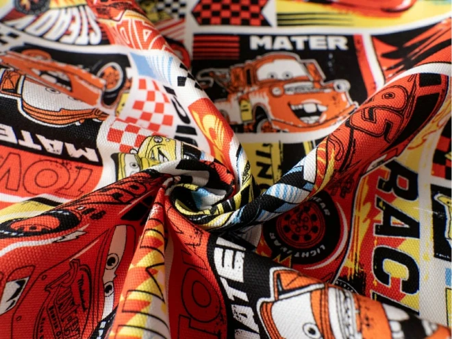 男の子に人気のカーズ  オックス 生地『レーサー柄』