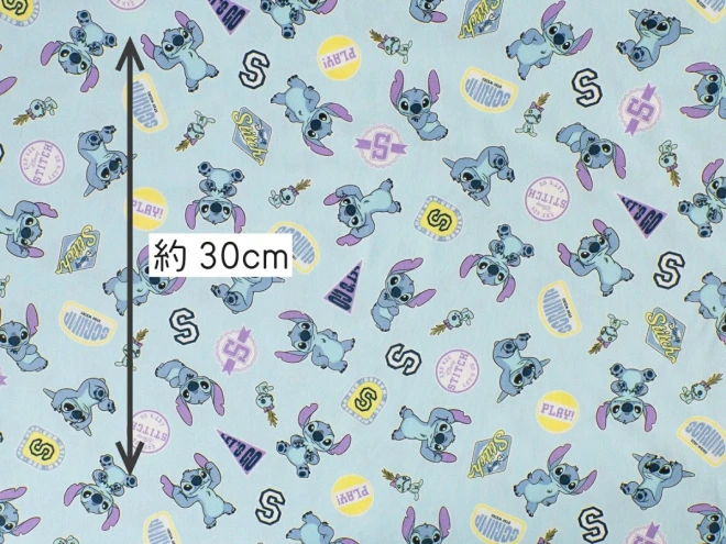 スティッチ 生地『ステッカー柄』