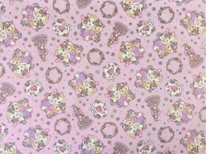 ラプンツェル オックス生地 ディズニープリンセス『パーティー柄』