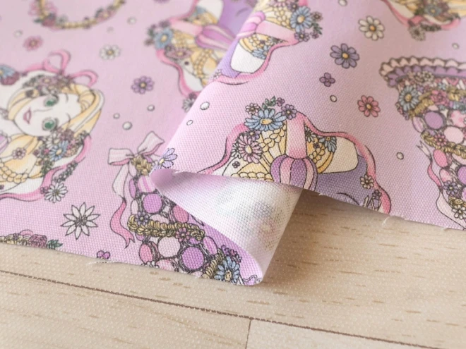 ラプンツェル オックス生地 ディズニープリンセス『パーティー柄』