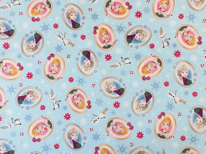 ディズニープリンセス アナと雪の女王 生地『オーバル柄』