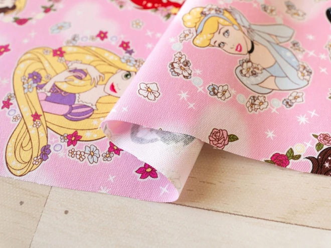 ディズニープリンセス 生地『フラワー柄』