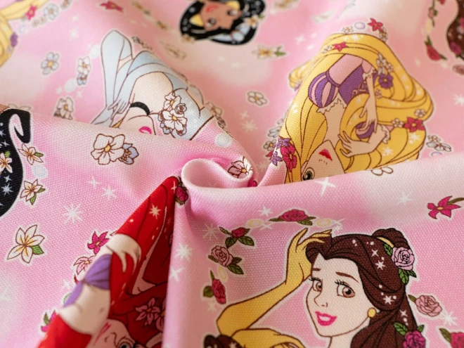 ディズニープリンセス 生地『フラワー柄』