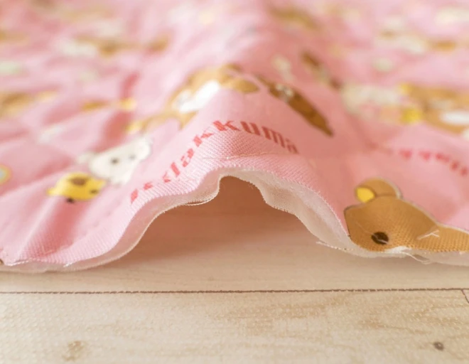 リラックマ キルティング生地 布『お菓子なお家柄』