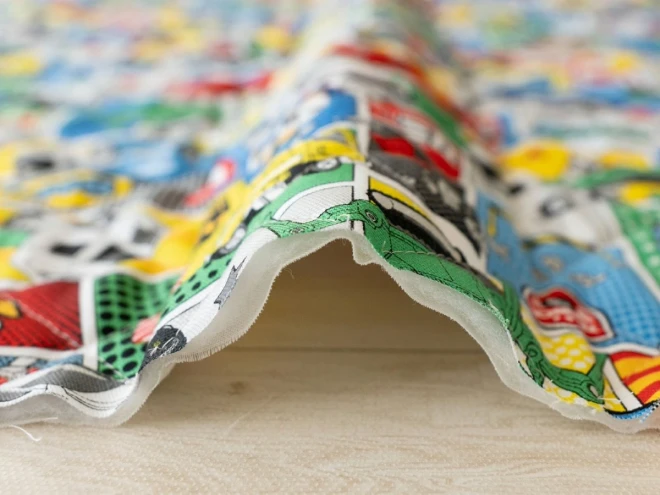 トミカ キルティング キルト生地 『コミック柄』