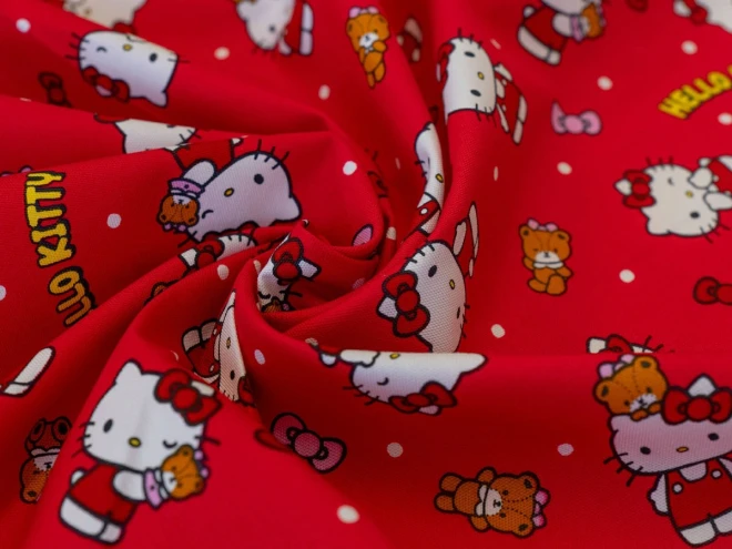 ハローキティ オックス生地『ベーシック柄』
