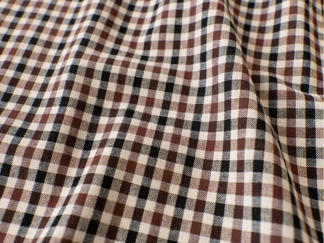 ファミリア風 チェック生地『Dyed check fabric』