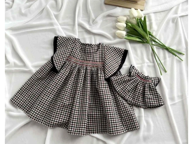 ファミリア風 チェック生地『Dyed check fabric』