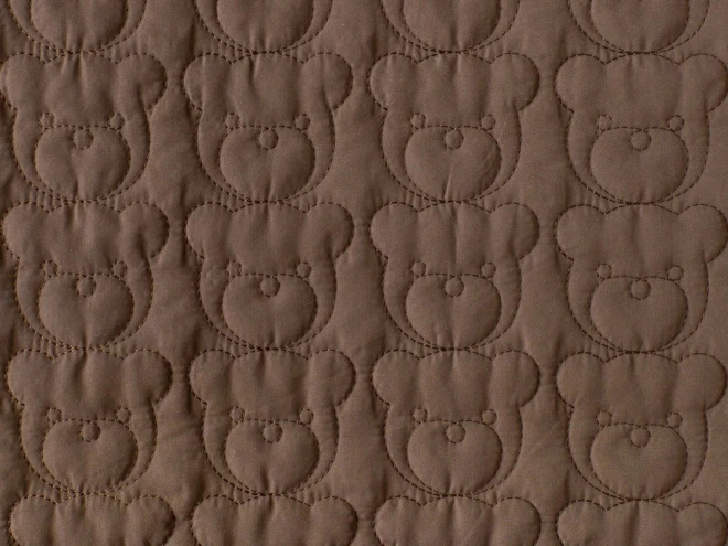 【18％OFF】くま柄 キルティング 生地『くまフェイス』