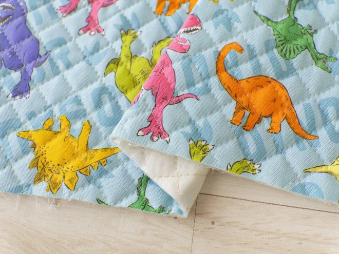 恐竜柄 キルティング 生地 布『恐竜ランド』