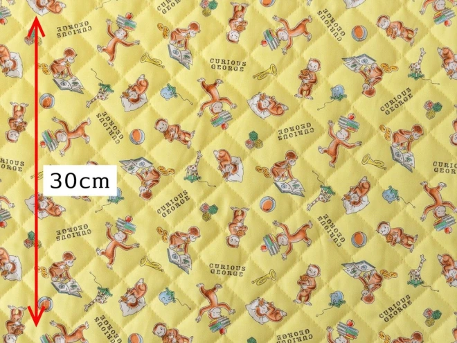 おさるのジョージ キルティング生地 キルト 布『ブック柄』