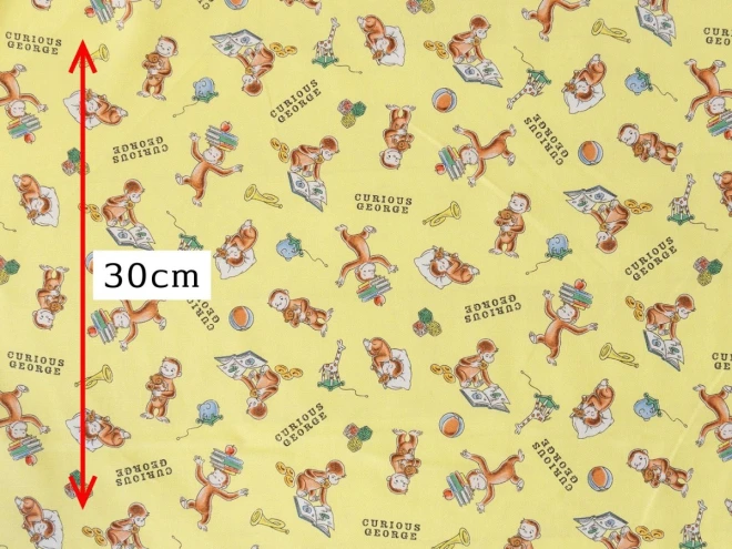 おさるのジョージ 生地 布『ブック柄』