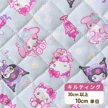 サンリオキャラクターズ キルティング生地 布『ねこみみメイドカフェ』