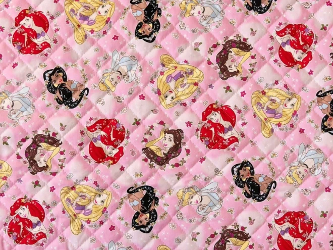 ディズニープリンセス キルティング生地 キルト 布『フラワー柄』