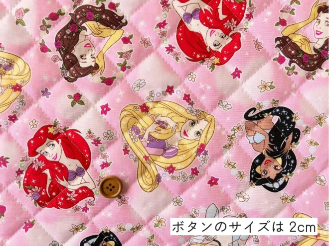 ディズニープリンセス キルティング生地 キルト 布『フラワー柄』