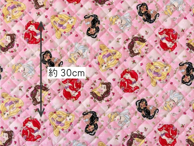 ディズニープリンセス キルティング生地 キルト 布『フラワー柄』