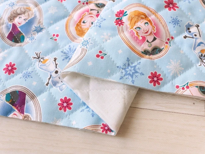 アナと雪の女王 キルティング 生地  キルト 布『オーバル柄』