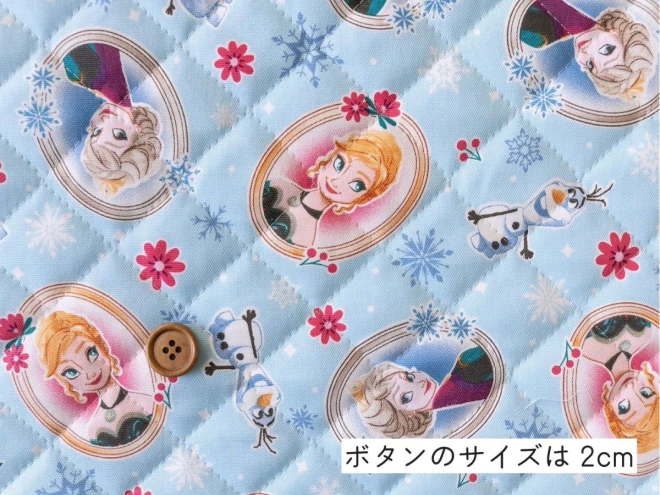 アナと雪の女王 キルティング 生地  キルト 布『オーバル柄』