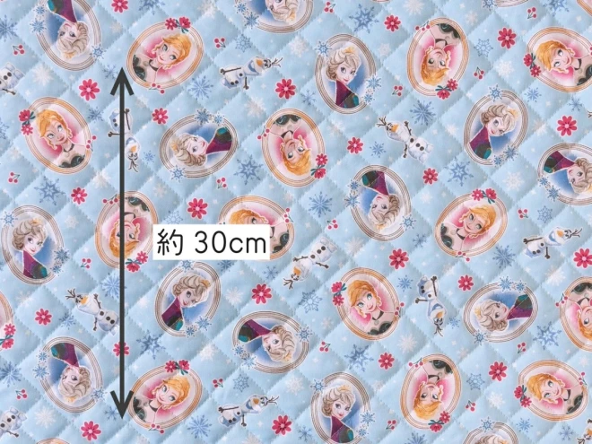 アナと雪の女王 キルティング 生地  キルト 布『オーバル柄』