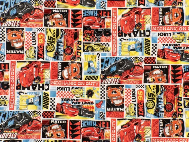 男の子に人気のカーズ  キルティング生地 キルト『レーサー柄』