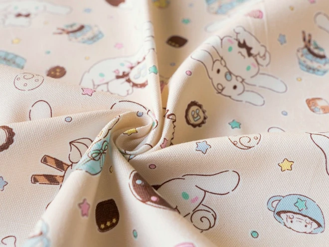 シナモロール シナモン オックス 生地 布『シナモンとスイーツ』