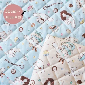 シナモロール シナモン キルティング 生地 キルト『シナモンとスイーツ』