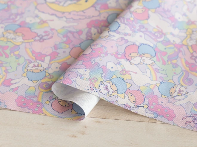 キキララ オックス生地 布『ユニコーンドリーム柄』リトルツインスターズ