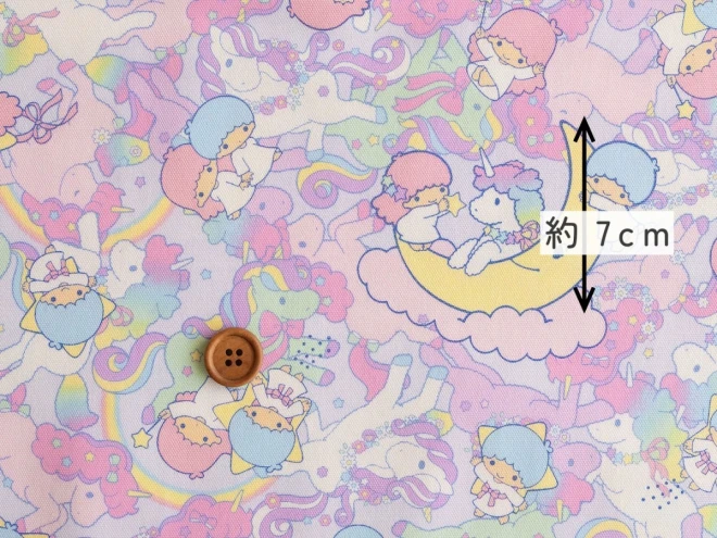 キキララ オックス生地 布『ユニコーンドリーム柄』リトルツインスターズ