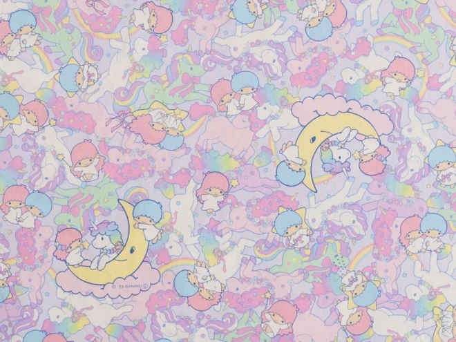 キキララ オックス生地 布『ユニコーンドリーム柄』リトルツインスターズ