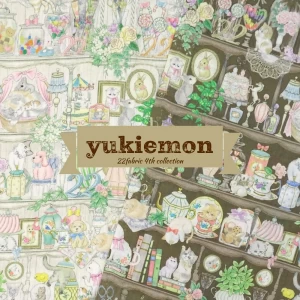 ユキエモン yukiemon 22fabric “22キャビネット”【30cm以上10cm単位】(4th collection) 生地　コットン　60ローン　約108cm幅　日本製