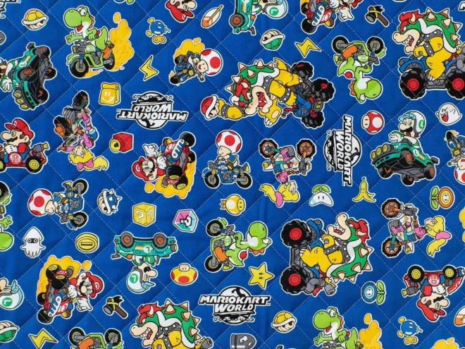 スーパーマリオ キルティング 生地 キルト『マリオカートワールド』