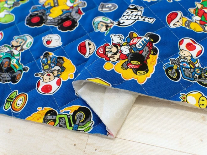 スーパーマリオ キルティング 生地 キルト『マリオカートワールド』