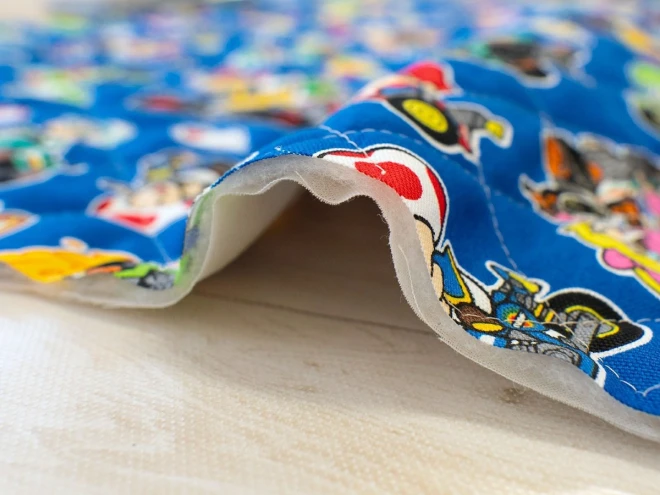 スーパーマリオ キルティング 生地 キルト『マリオカートワールド』