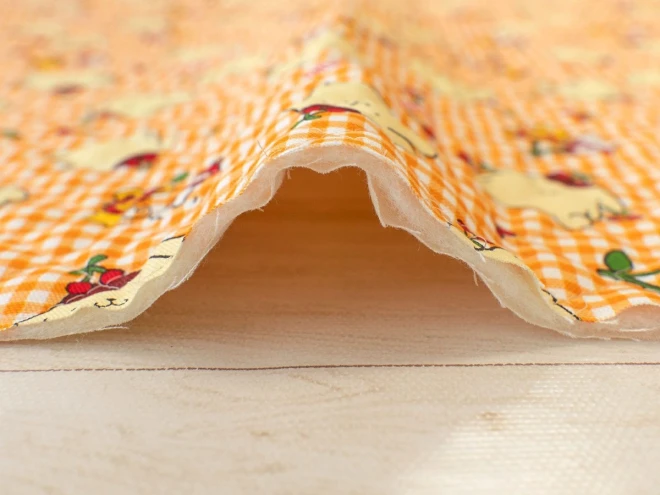 ポムポムプリン キルティング 生地 キルト『チェリー柄』