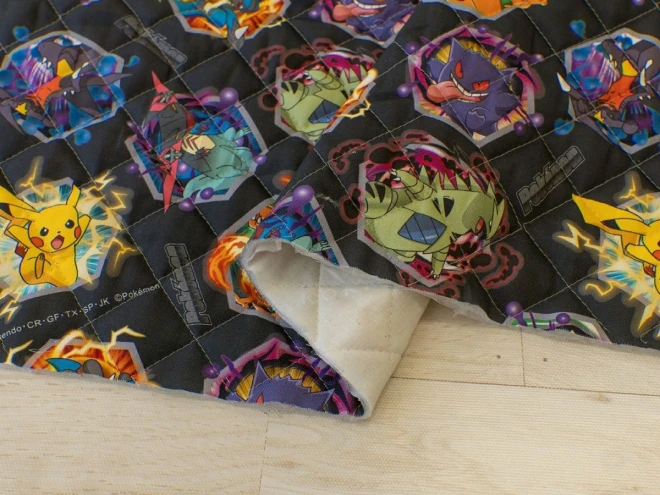 ポケモン ポケットモンスター キルティング生地『バトル柄』