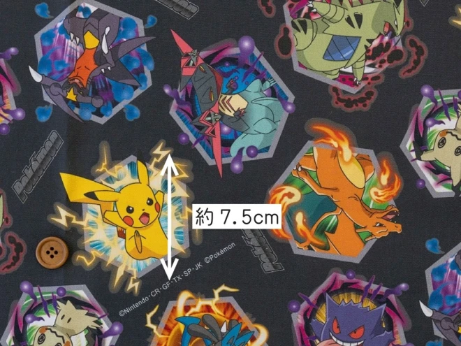 ポケモン ポケットモンスター オックス生地 布『バトル柄』