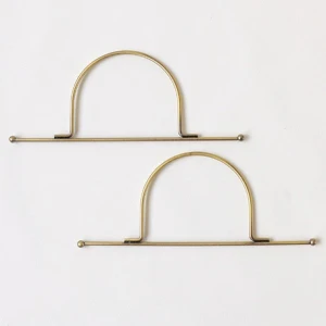 編みつける持ち手 25cm幅 アンティーク<H207-024-4>ハマナカ