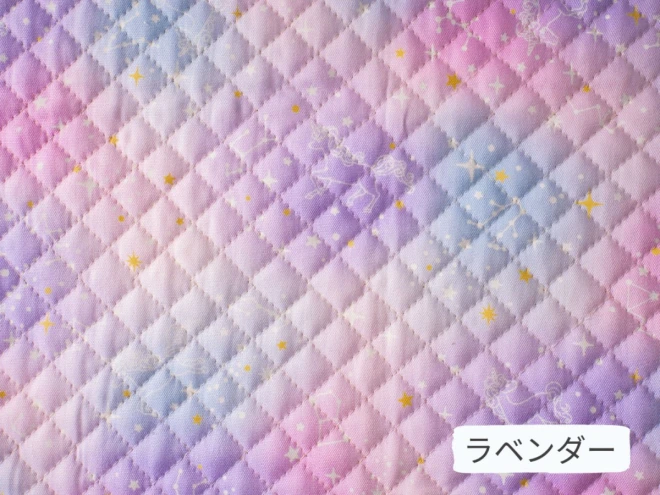 ゆめかわ キルティング生地 キルト『ユニコーン＆星座』