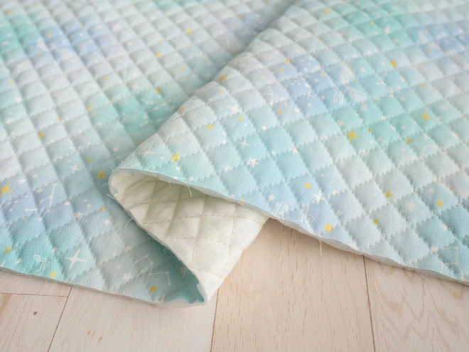 ゆめかわ キルティング生地 キルト『ユニコーン＆星座』