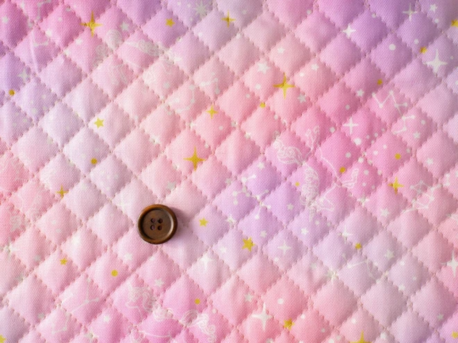 ゆめかわ キルティング生地 キルト『ユニコーン＆星座』