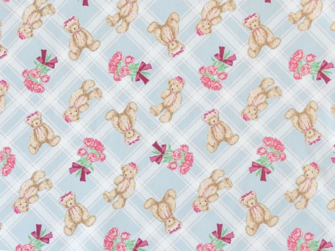 青木美沙子さんコラボ オックス生地 くま『あこがれくま』