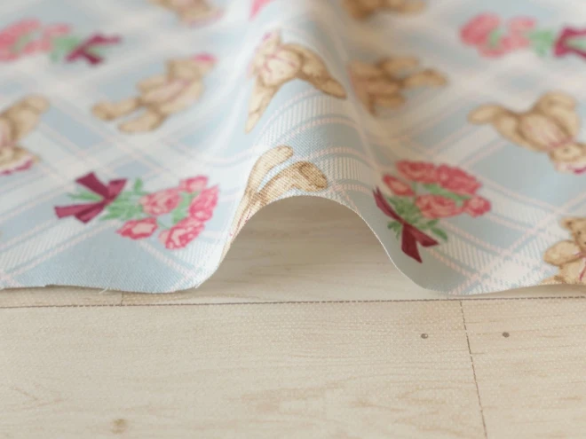 青木美沙子さんコラボ オックス生地 くま『あこがれくま』