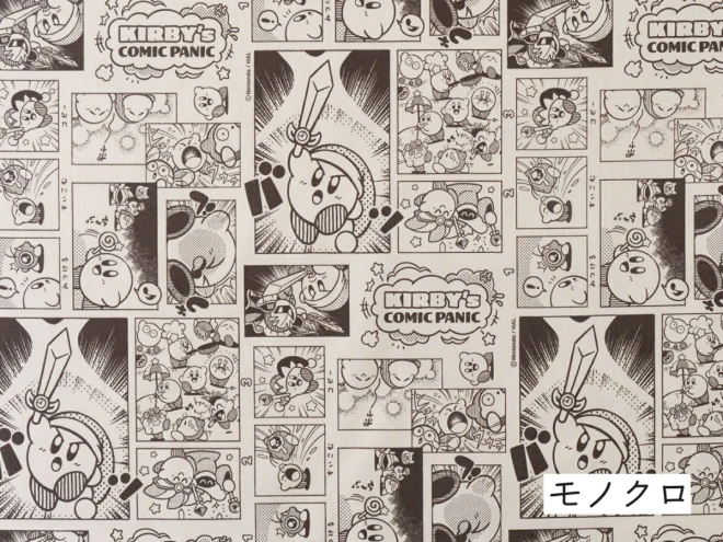 星のカービィ オックス生地 布『コミックパニック柄』