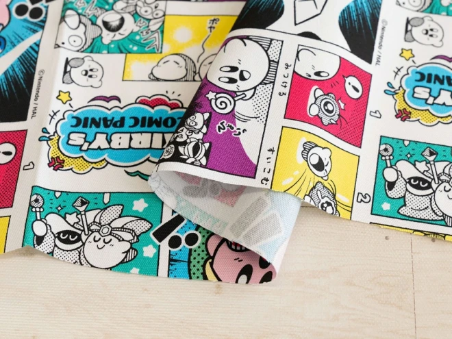 星のカービィ オックス生地 布『コミックパニック柄』