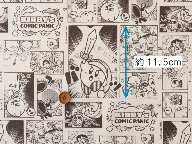 星のカービィ オックス生地 布『コミックパニック柄』