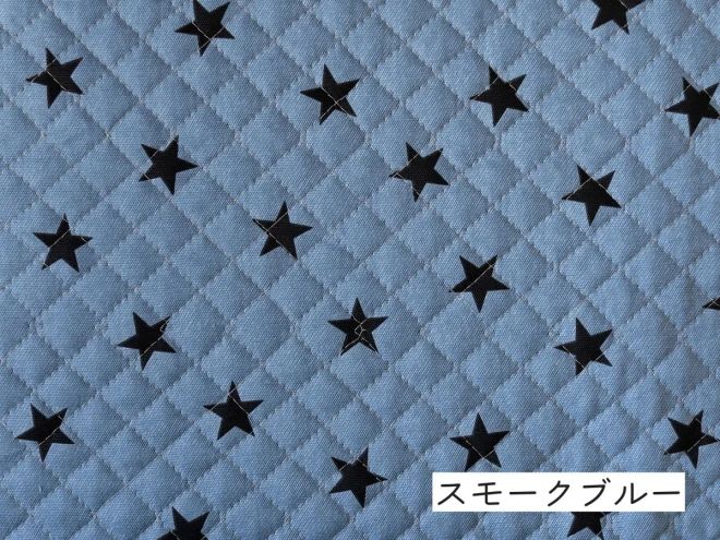 キルティング生地 星柄『デニム調星柄キルト』