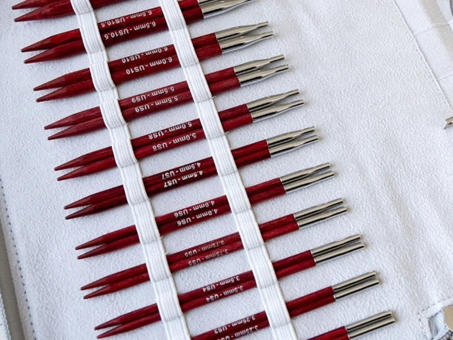 輪針セット KnitPro & teraiコラボ『 amore Red 118 』交換式輪針セット